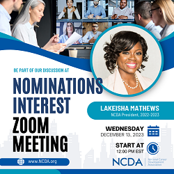 Interested in an NCDA Leadership Role? Join our Zoom conversation!